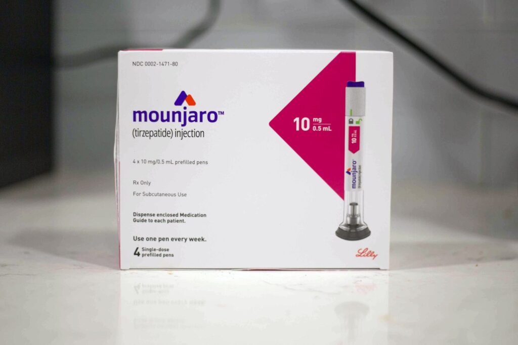 Mounjaro tabletta helyett KwikPen injekció doboz közelről