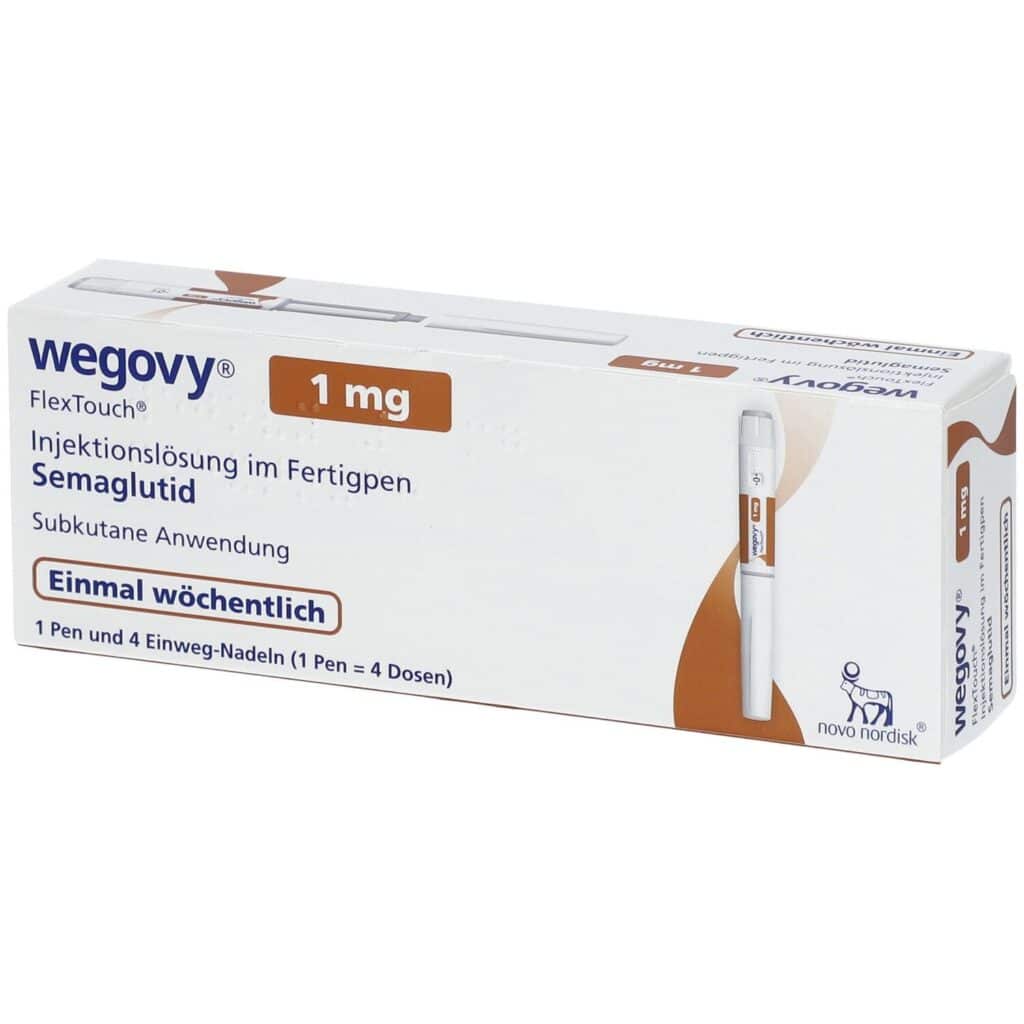Wegovy 1 mg injekciós toll doboza – eredeti fogyókúrás készítmény, Wegovy hol kapható